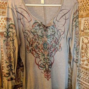 Long Sleeve Shirt V-neck